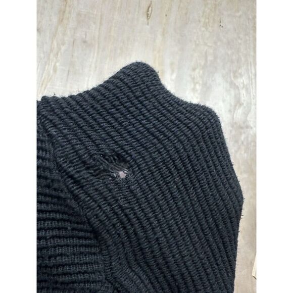 Reformation Sweater Black Long Sleeve Knit Sz M/L - Picture 7 of 9